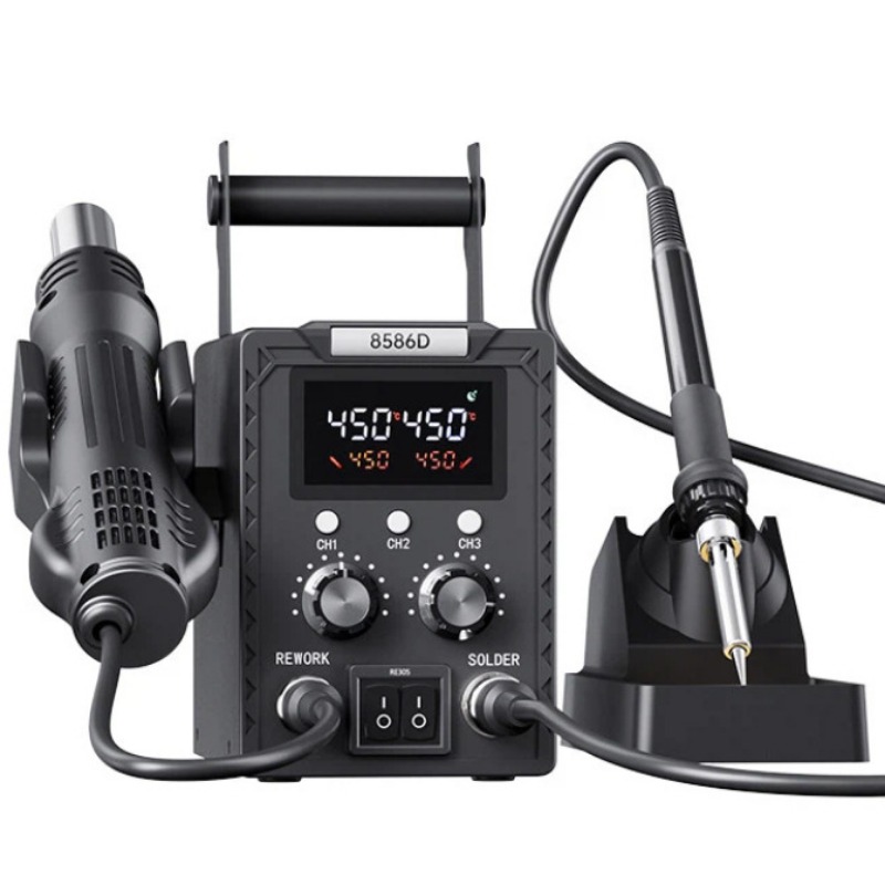 Smd Rework Station Hot Air Soldering 2 In 1 - K8586D – многофункциональная паяльная станция 2-в-1