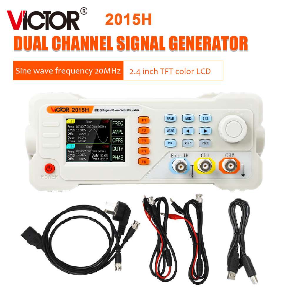 Dual Channel Arbitrary Waveform Function Generator 60Mhz - Генератор сигналов RuoShui 2015H 2040H 2060H