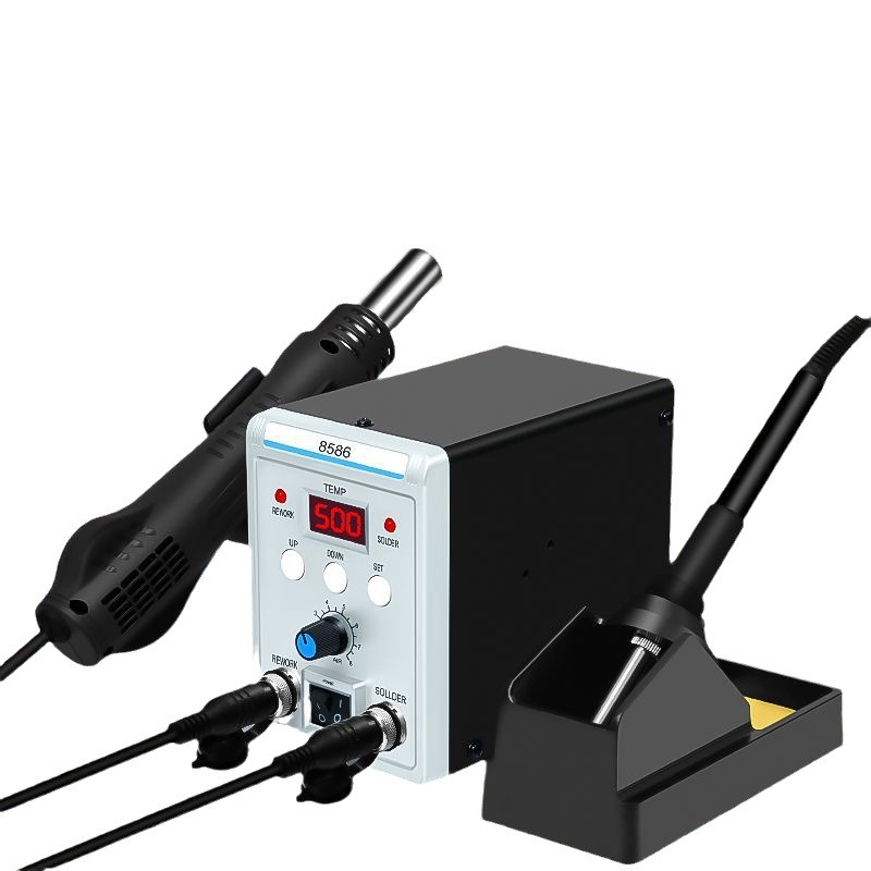 Smd Rework Station Hot Air Soldering 2 In 1 - 8586 – многофункциональная паяльная станция 2-в-1