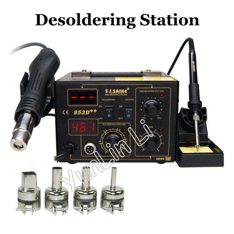 Высокомощный цифровой дисплей  – обзор и цена Smd Rework Station Hot Air Soldering 2 In 1
