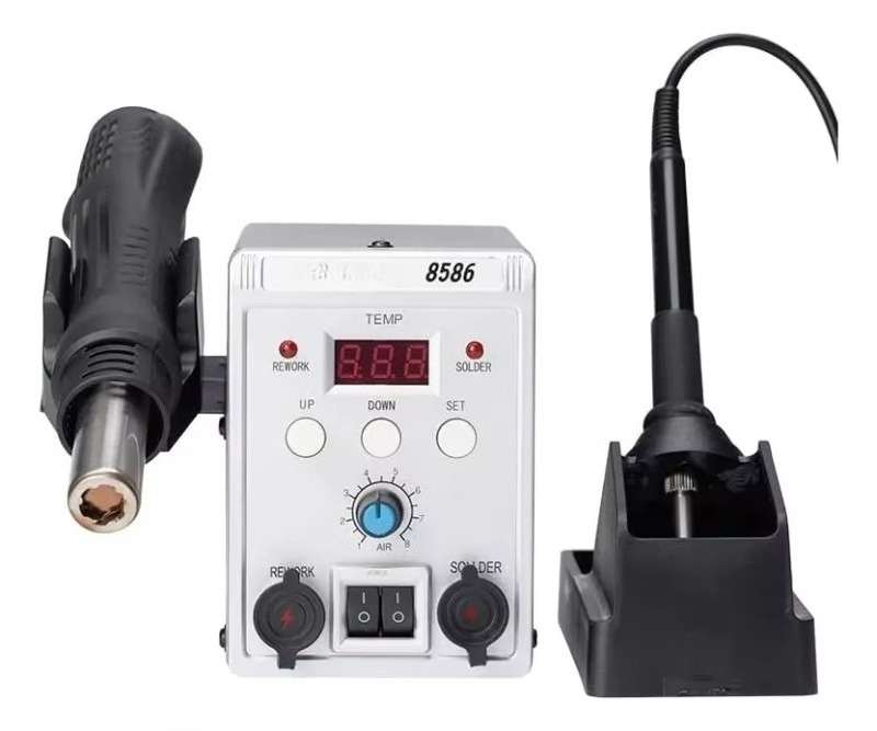 Паяльная станция 2-в-1 с горяч – обзор и цена Smd Rework Station Hot Air Soldering 2 In 1